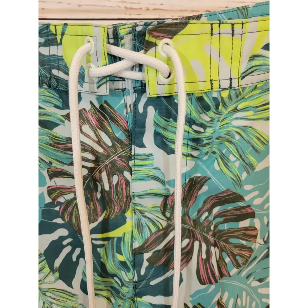 NWT American Eagle Multicolor Tropical Print‎ Board Shorts Men's Size Large